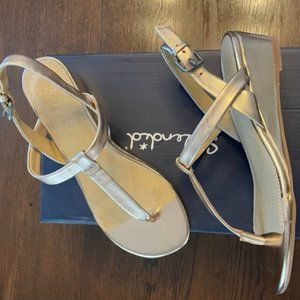 Splendid Avalon Wedge Sandal - Rose Gold Leather 7B